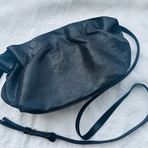 Anthropologie Shimmering Black Clutch Crossbody Bag - Excellent Condition